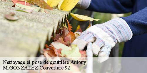 Nettoyage et pose de gouttière  antony-92160 M.GONZALEZ Couverture 92