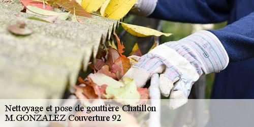 Nettoyage et pose de gouttière  chatillon-92320 M.GONZALEZ Couverture 92