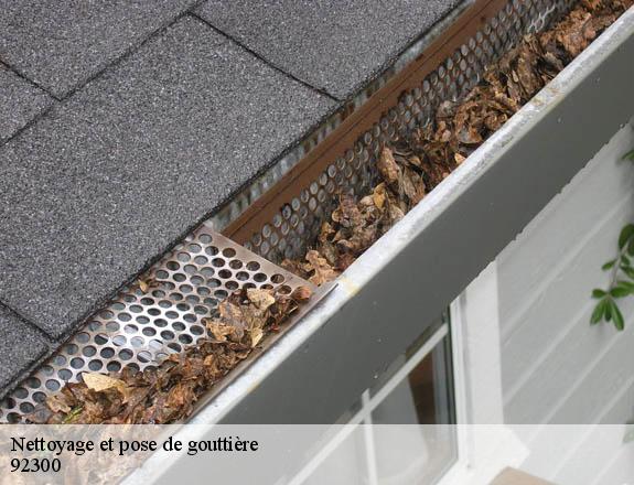 Nettoyage et pose de gouttière 92300