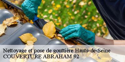 Nettoyage et pose de gouttière 92 Hauts-de-Seine  COUVERTURE ABRAHAM 92