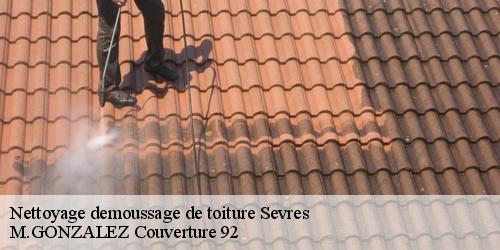 Nettoyage demoussage de toiture  sevres-92310 M.GONZALEZ Couverture 92